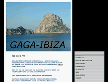 Tablet Screenshot of gaga-ibiza.com